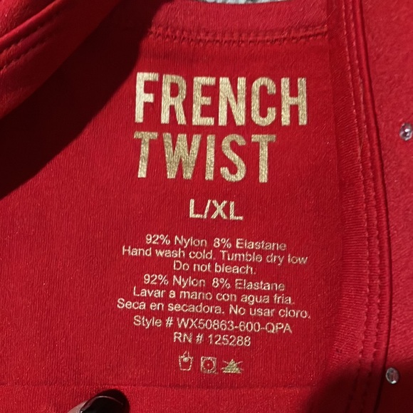 Red Rhinestone Crop Top - Picture 7 of 8